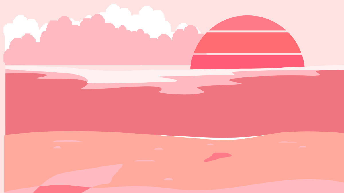 Pink Summer Background Template