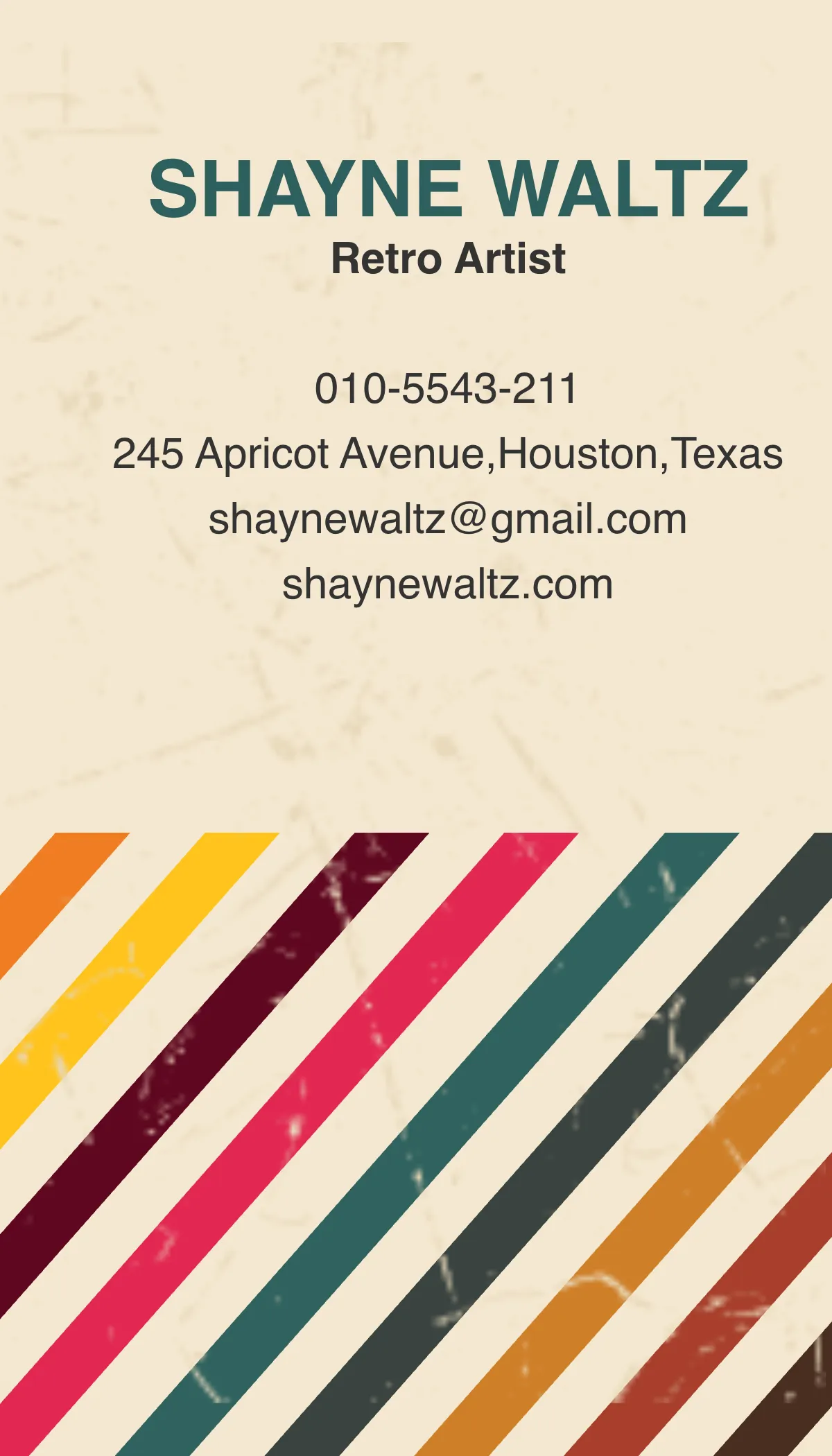 Free Vintage or Retro Business Card Template to Edit Online