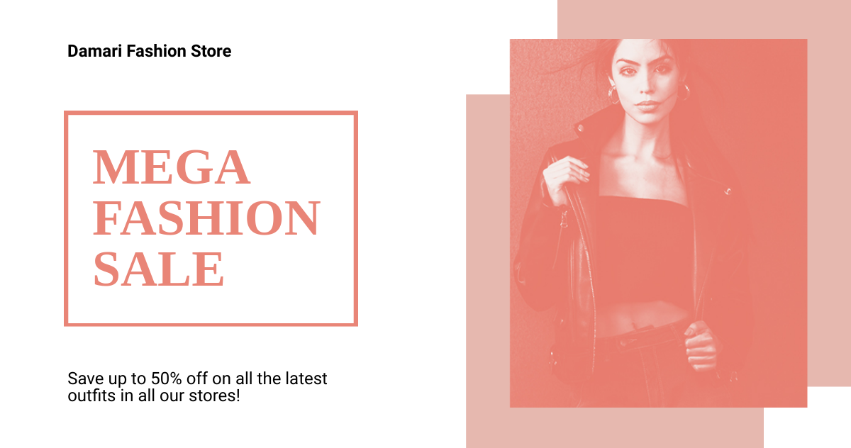 Fashion Sale Expo Facebook Post Template
