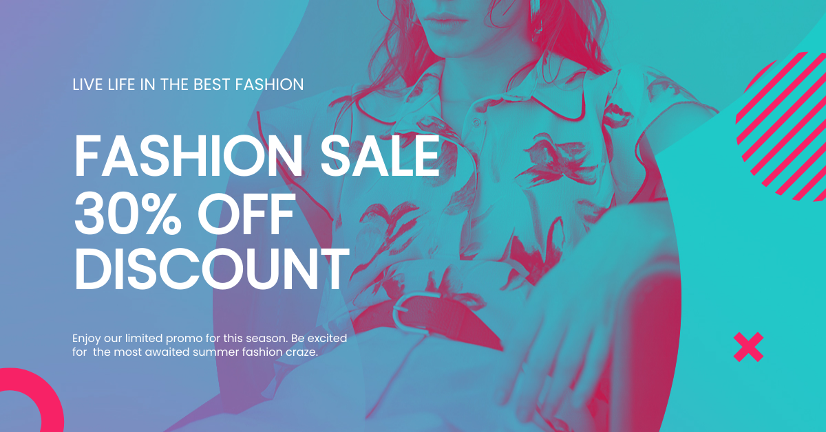 Free Fashion Products Sale Blog Post Template