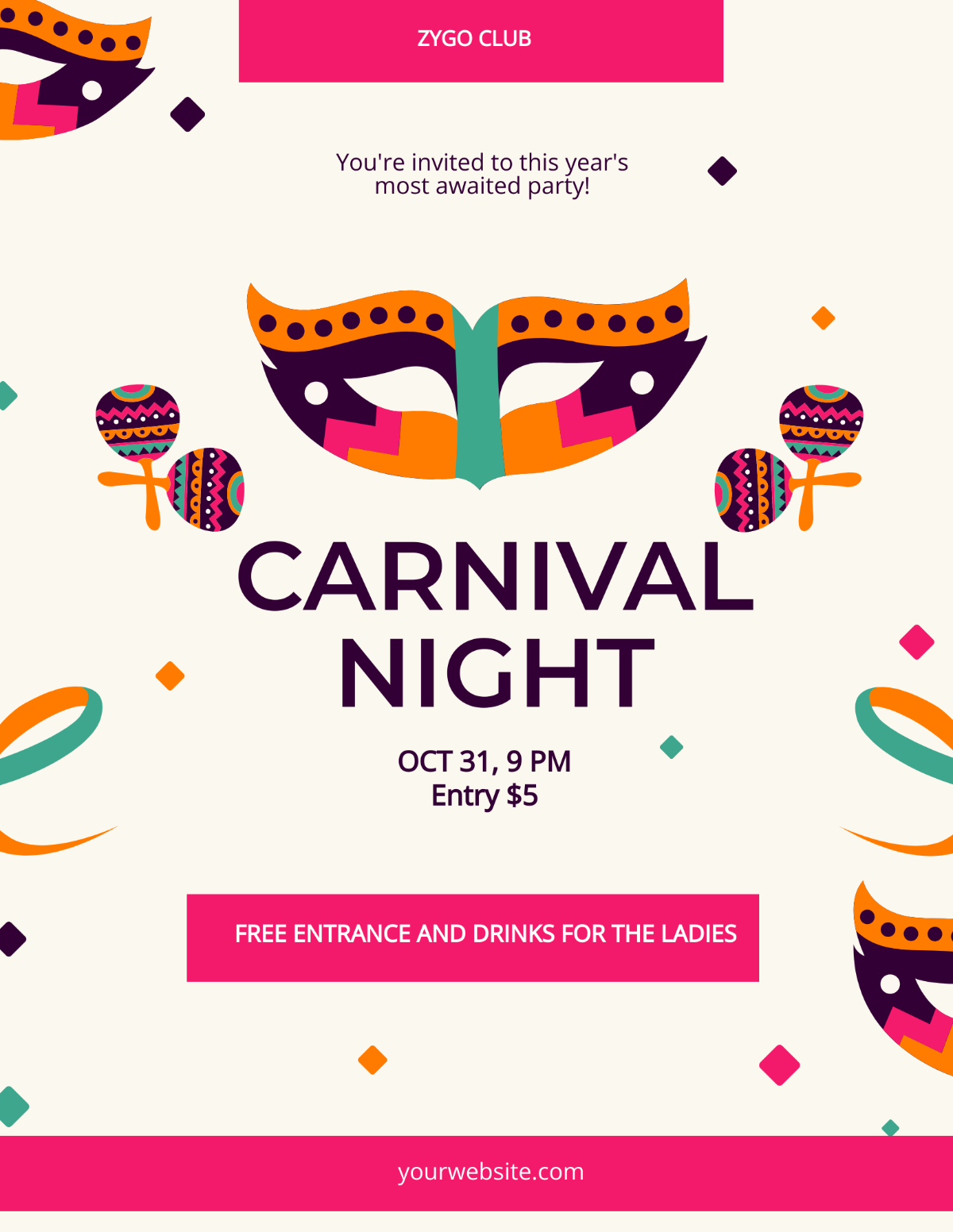 Carnival Celebration Flyer