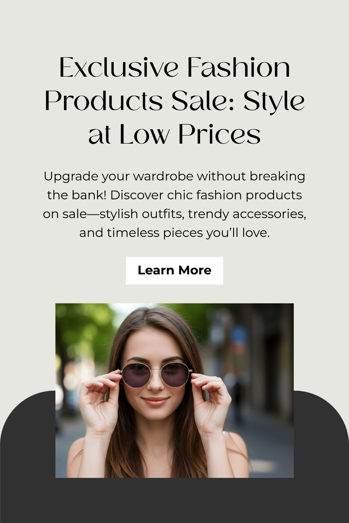 Free Fashion Products Sale Pinterest Pin Template to Edit Online