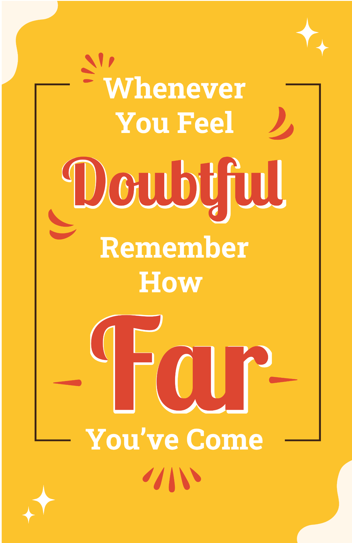 Free Motivational Typography Poster Template
