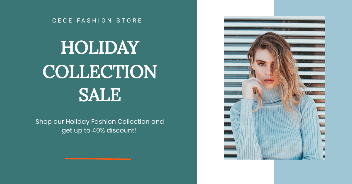 Free Holiday Collection Sale Facebook Post Template