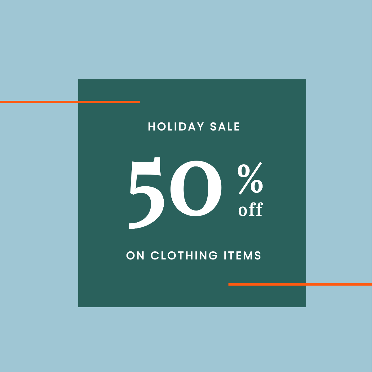Holiday Collection Sale Instagram Post Template
