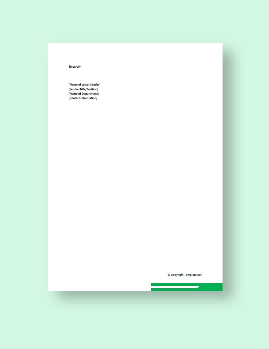 Business Promotion Letter Template