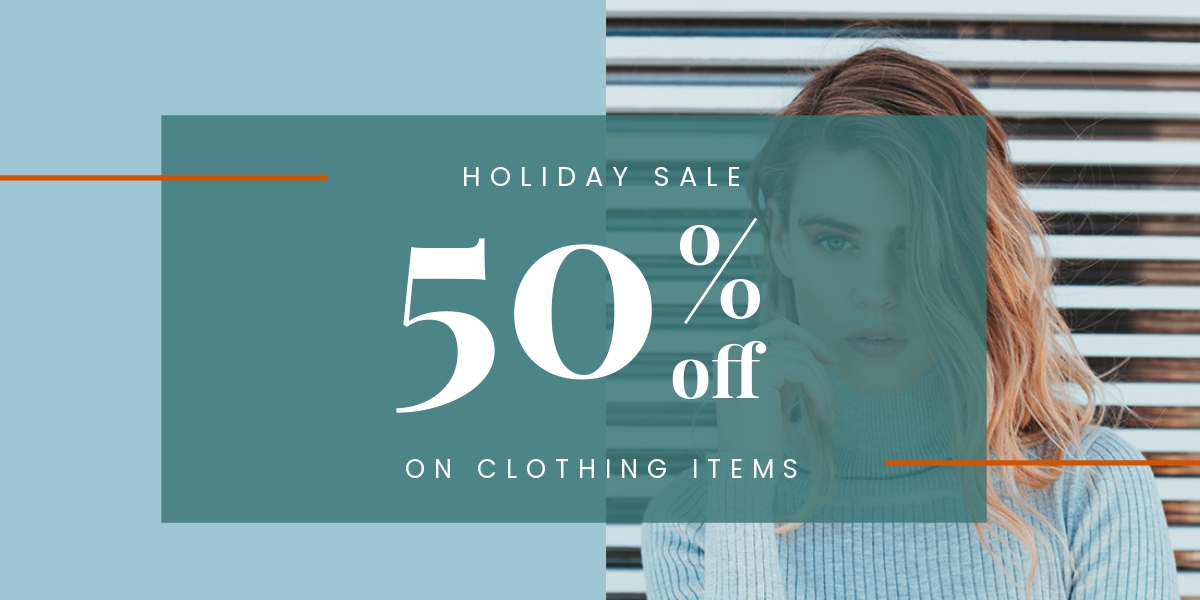 Holiday Collection Sale Blog Image Template - PSD