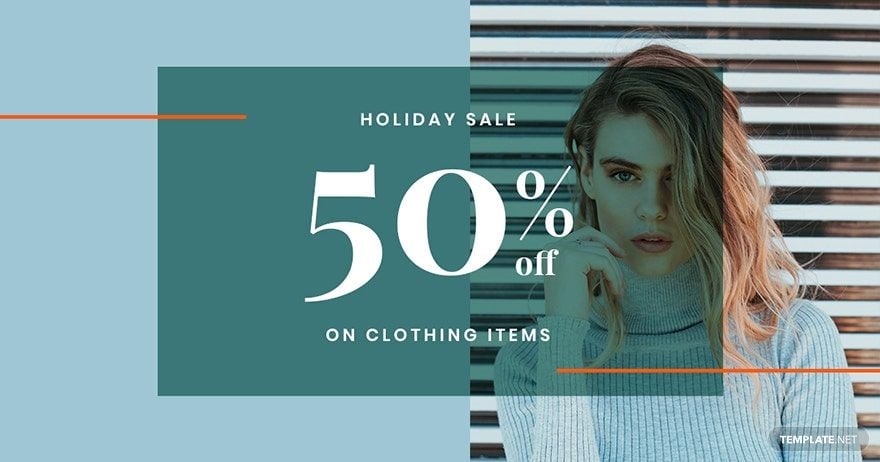 Holiday Collection Sale Facebook Post Template in PSD