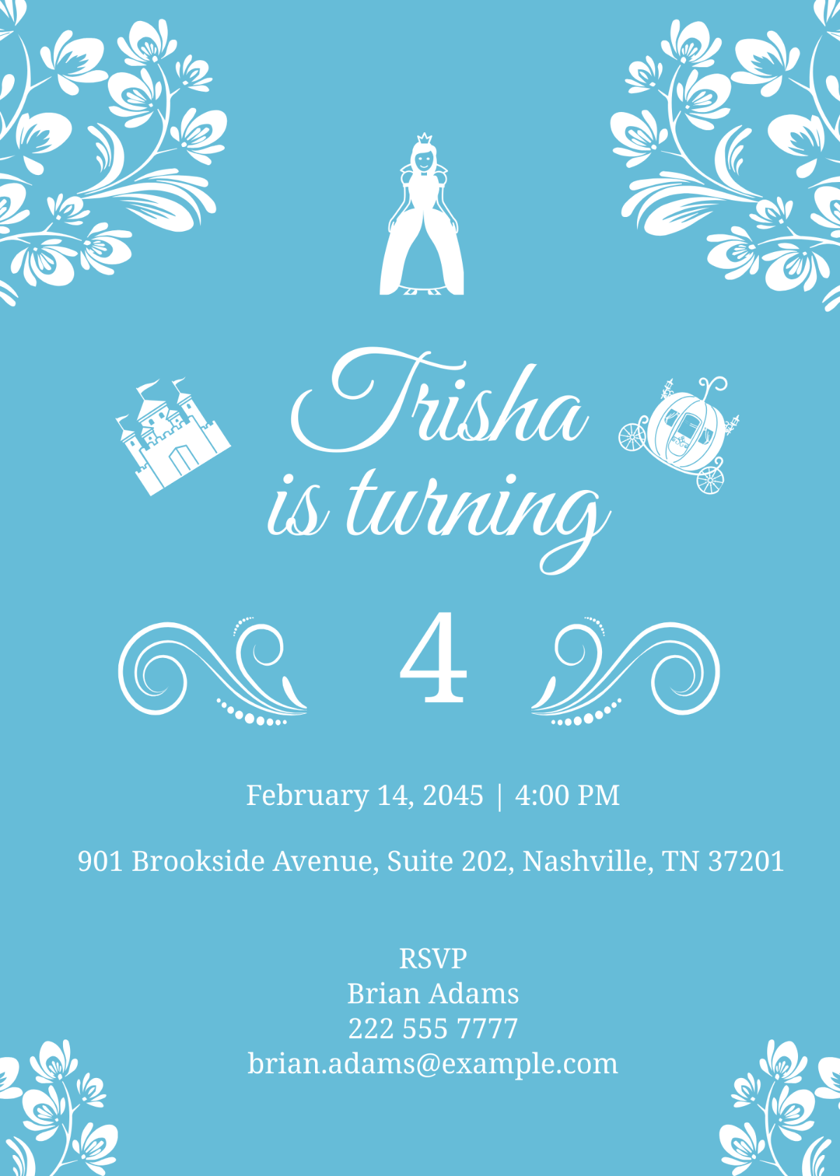 Cinderella Invitation Template - Edit Online & Download