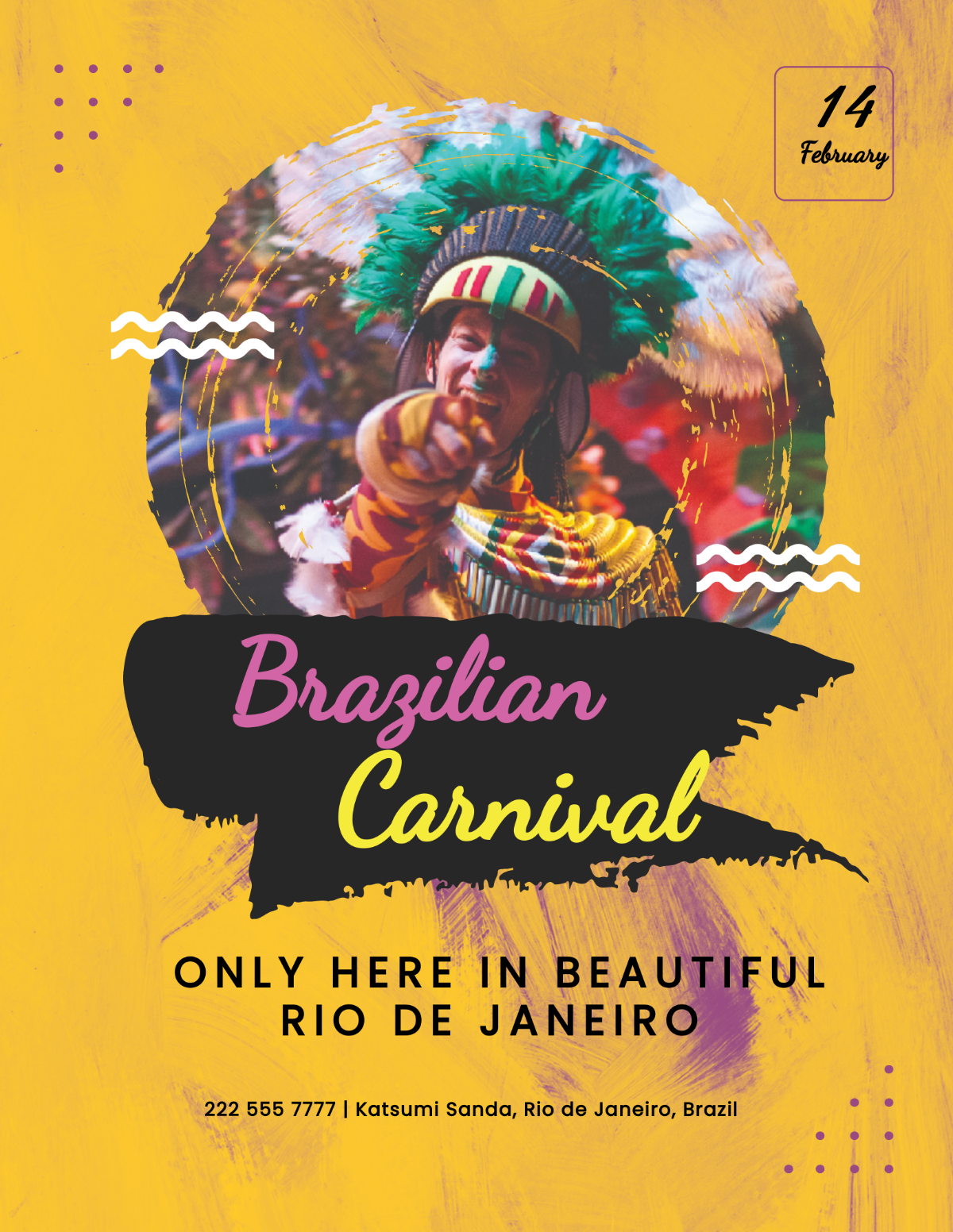 Brazilian Carnival Flyer Template