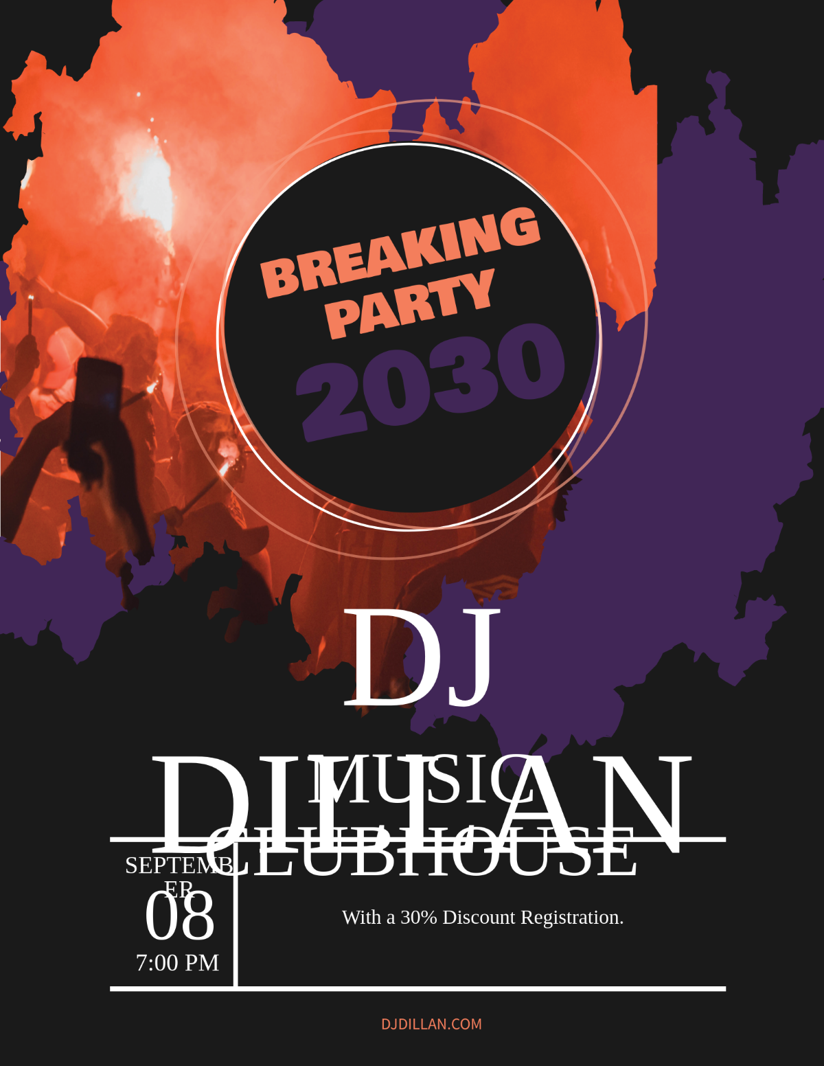 Breaking Party Flyer Template