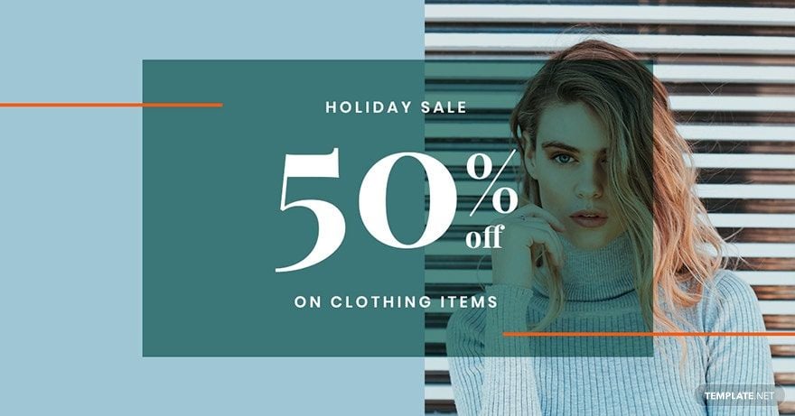 Holiday Collection Sale Linkedin Blog Post Template in PSD