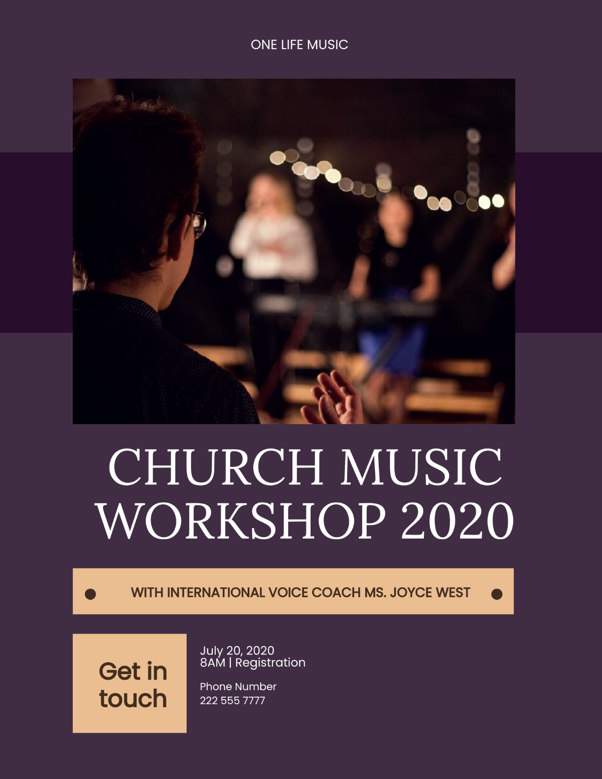 Church Music Workshop Flyer Template