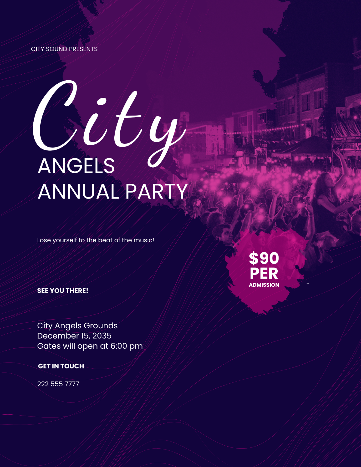 Free City Angels Party Flyer Template - Edit Online & Download ...