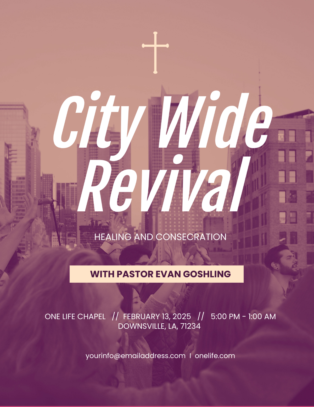 Modern Church Revival Flyer Template - Edit Online & Download