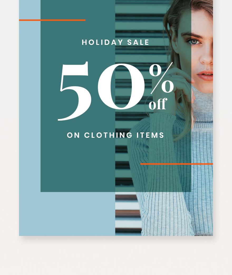 Holiday Collection Sale Pinterest Pin Template