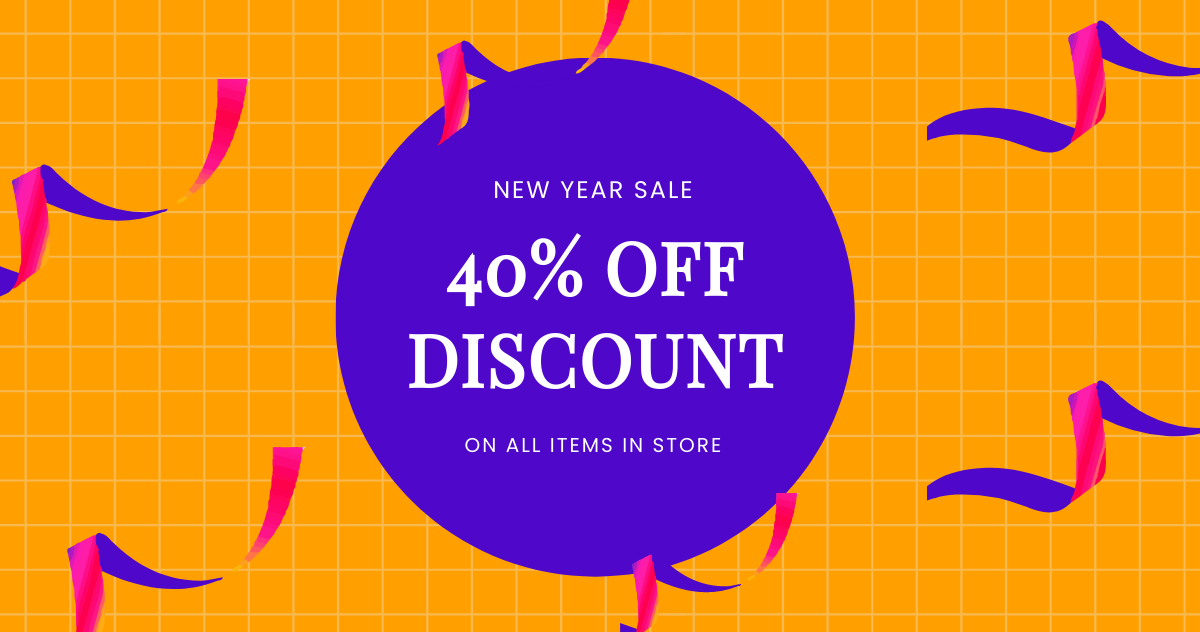 Free Holiday Discount Sale Blog Post Template