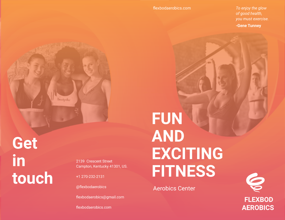 Aerobics Center Bi-Fold Brochure