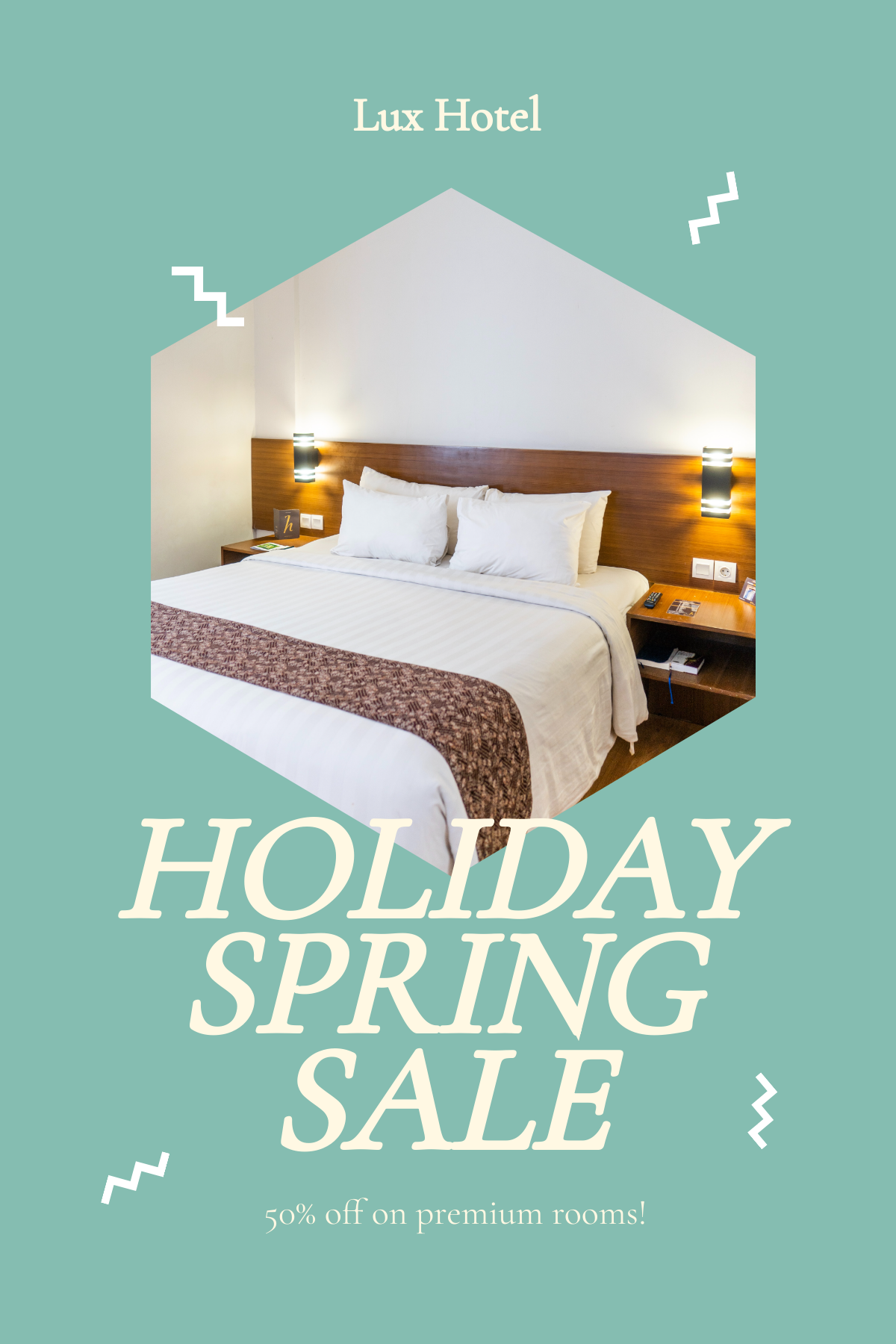 Free Holiday Spring Offer Sale Pinterest Pin Template