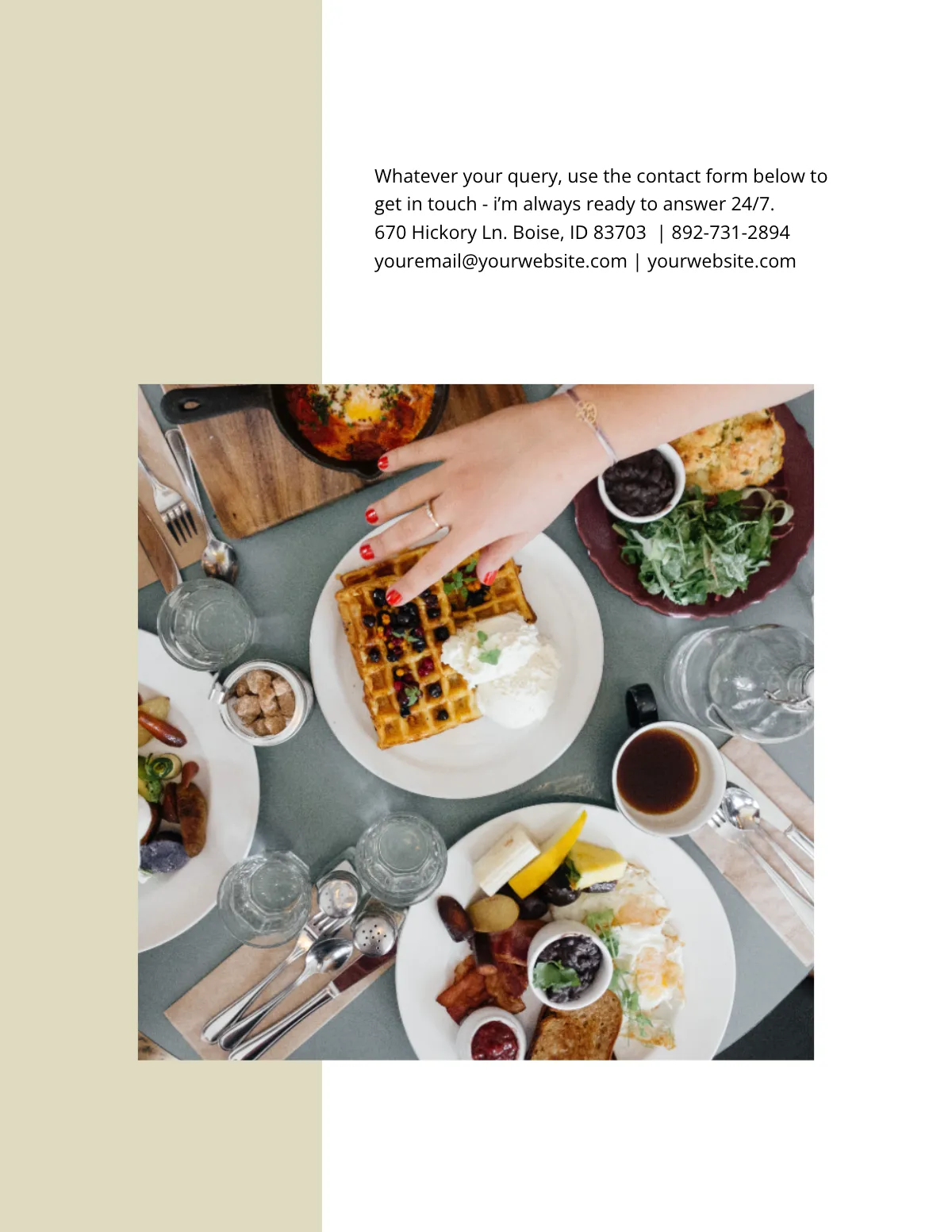 Free Photo Cookbook Template to Edit Online