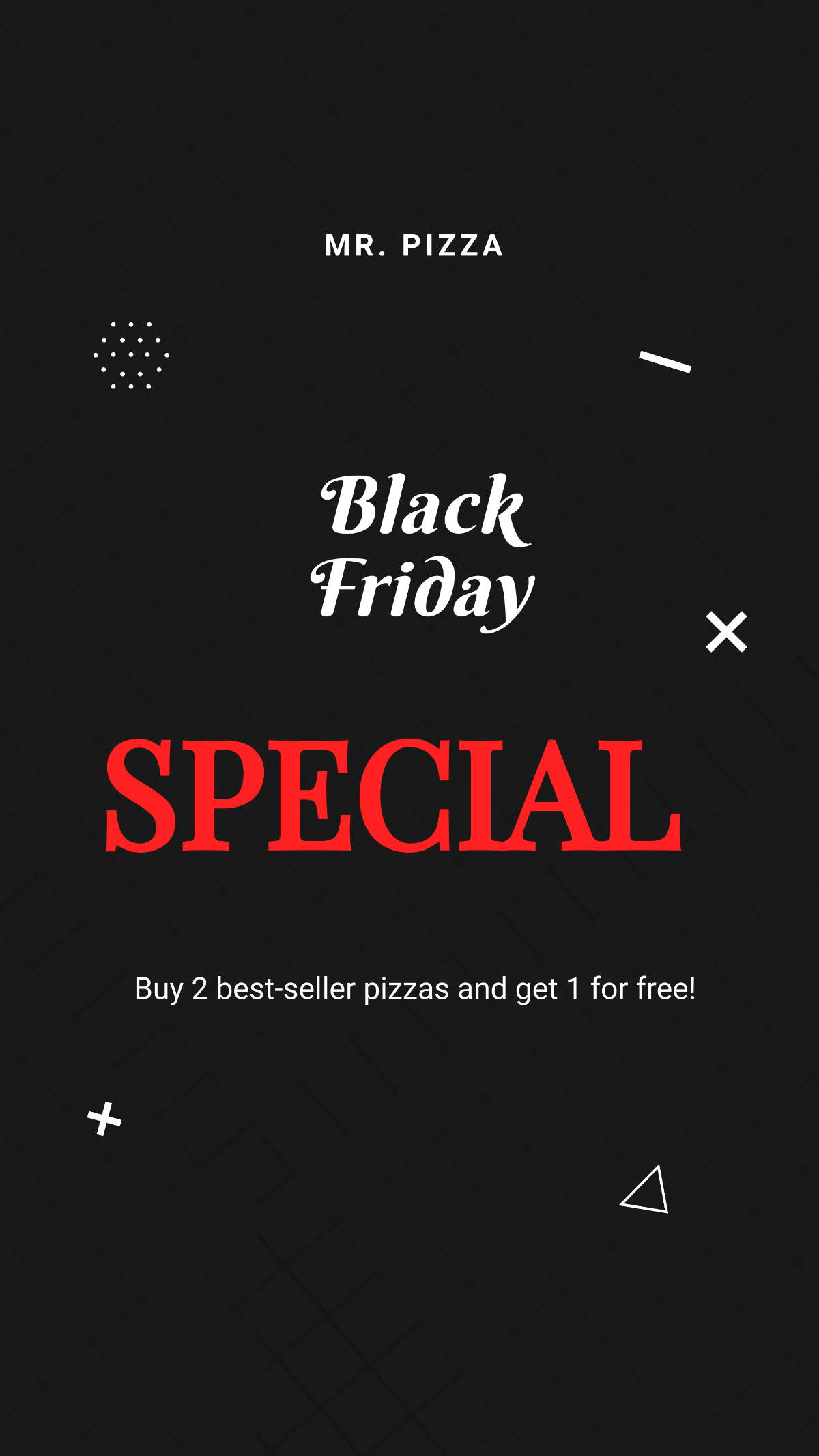 Black Friday Sale Whatsapp image Template