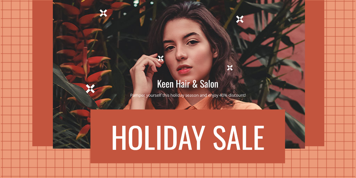 Creative Holiday Sale Twitter Post Template