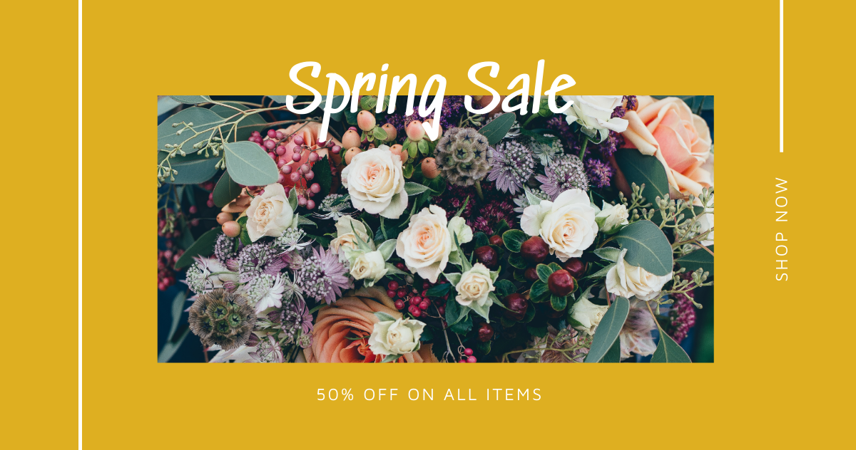 Spring Sale Blog Image Template