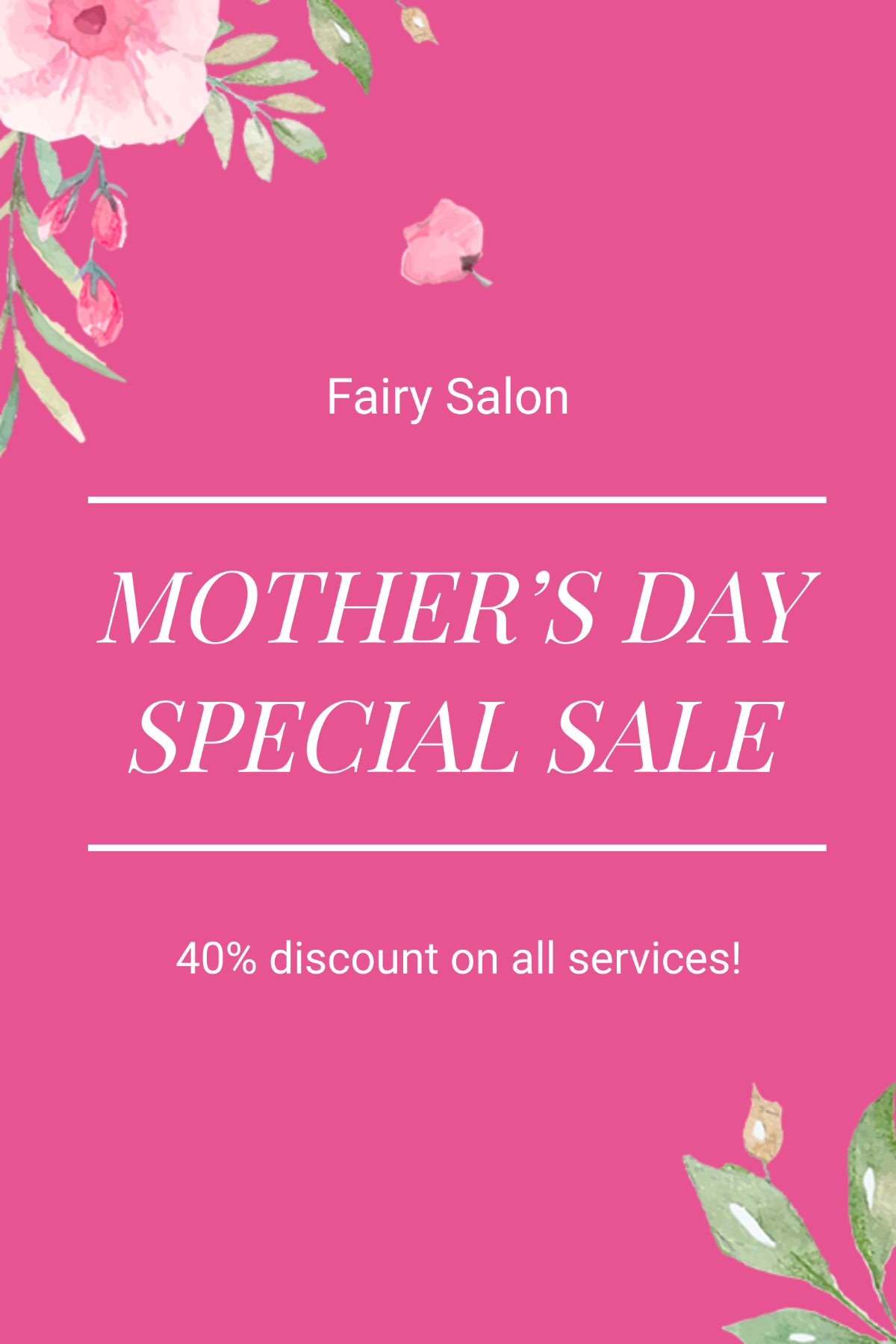 Mothers Day Special Sale Tumblr Post Template