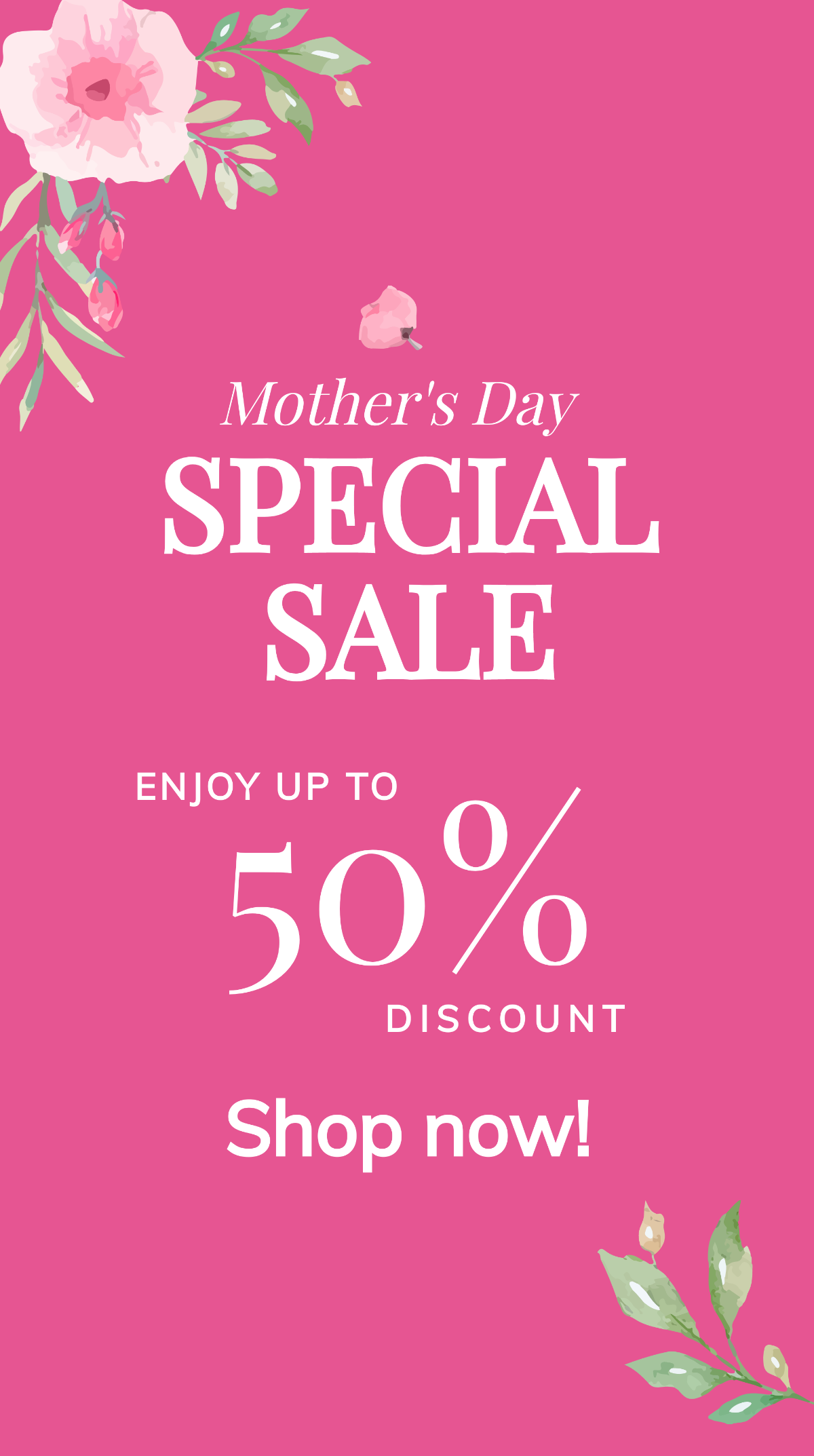 Mothers Day Special Sale Whatsapp Image Template