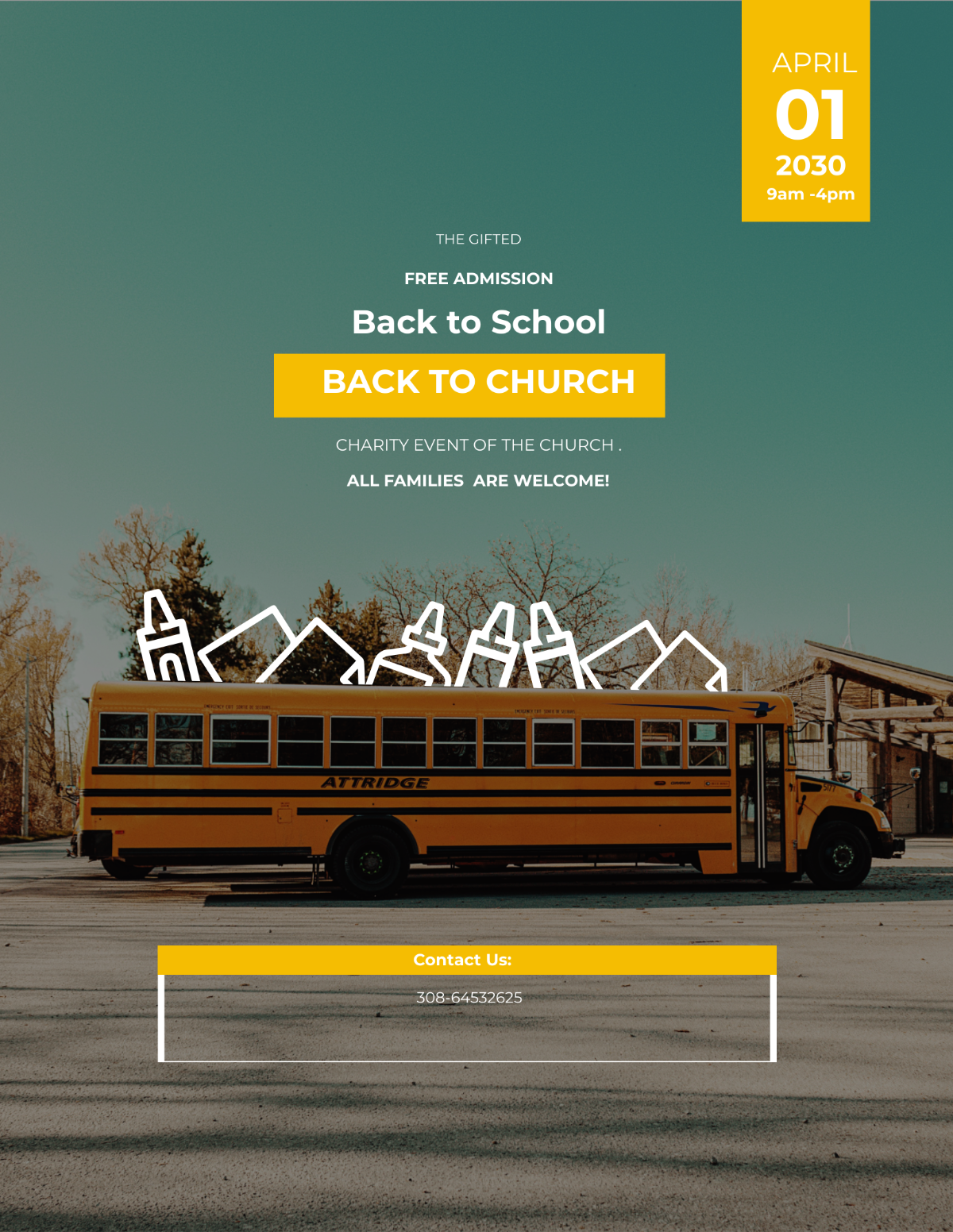 Back To School Church Flyer Template - Edit Online & Download