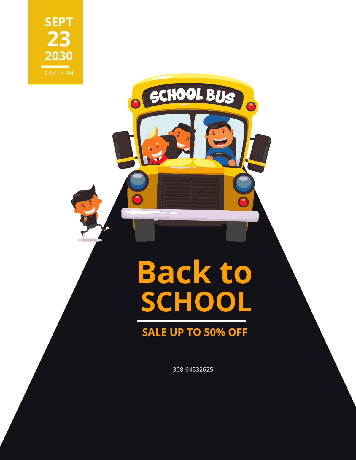 Back To School Flyer Design Template - Edit Online & Download