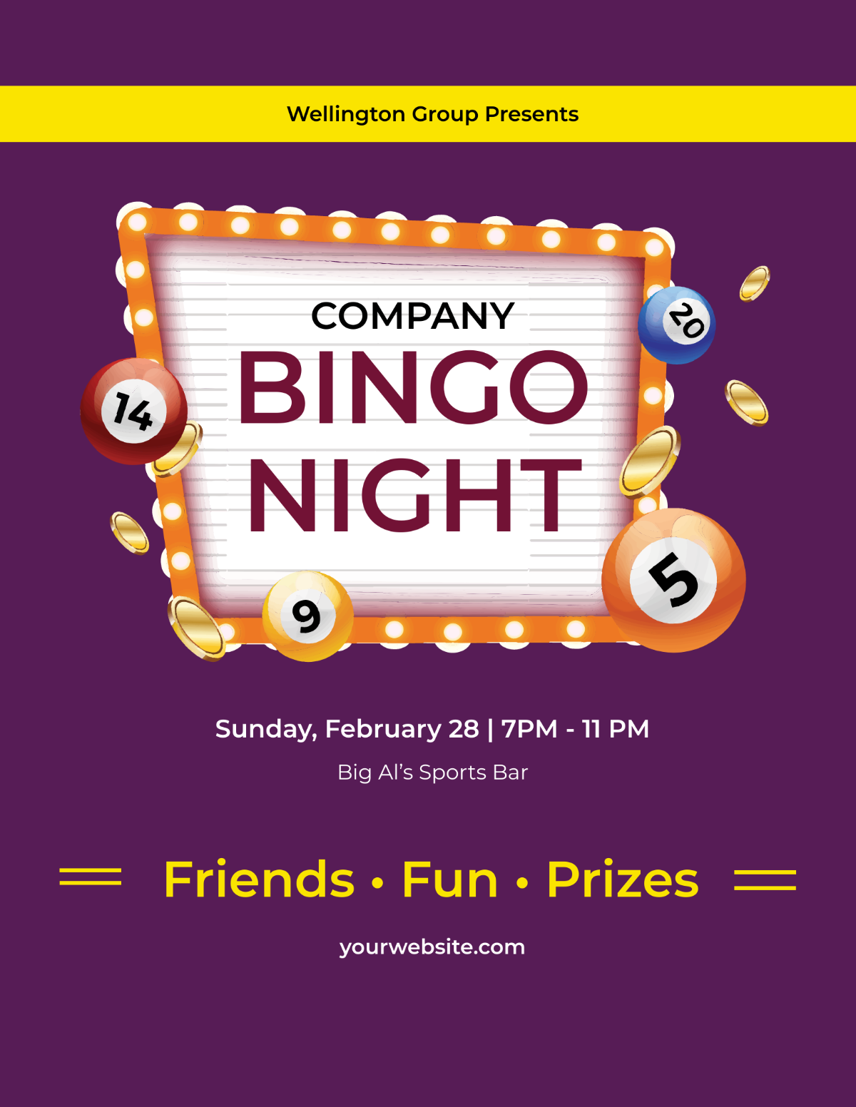 Bingo Game Flyer Template