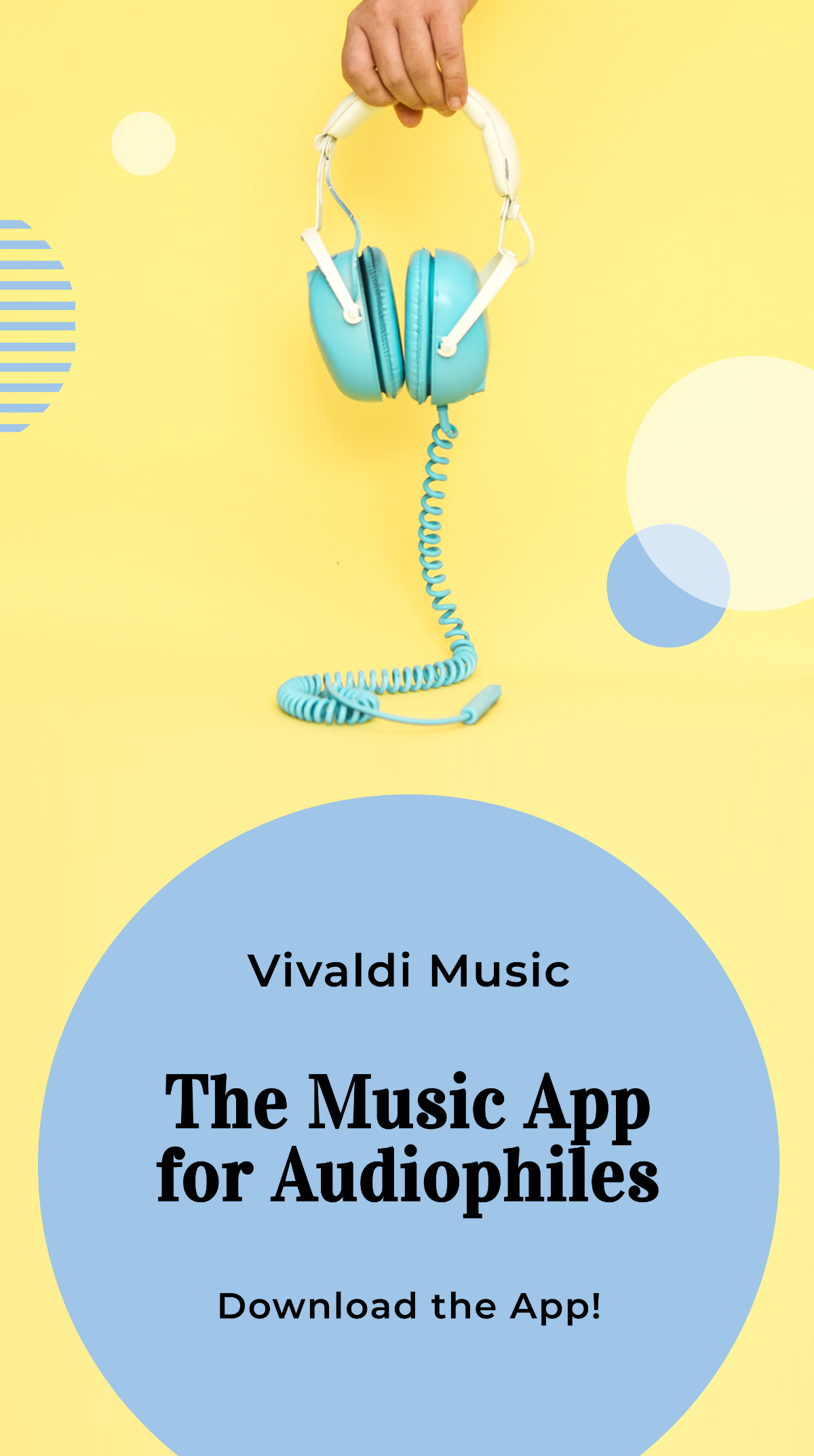 Music App Promotion Whatsapp Post Template