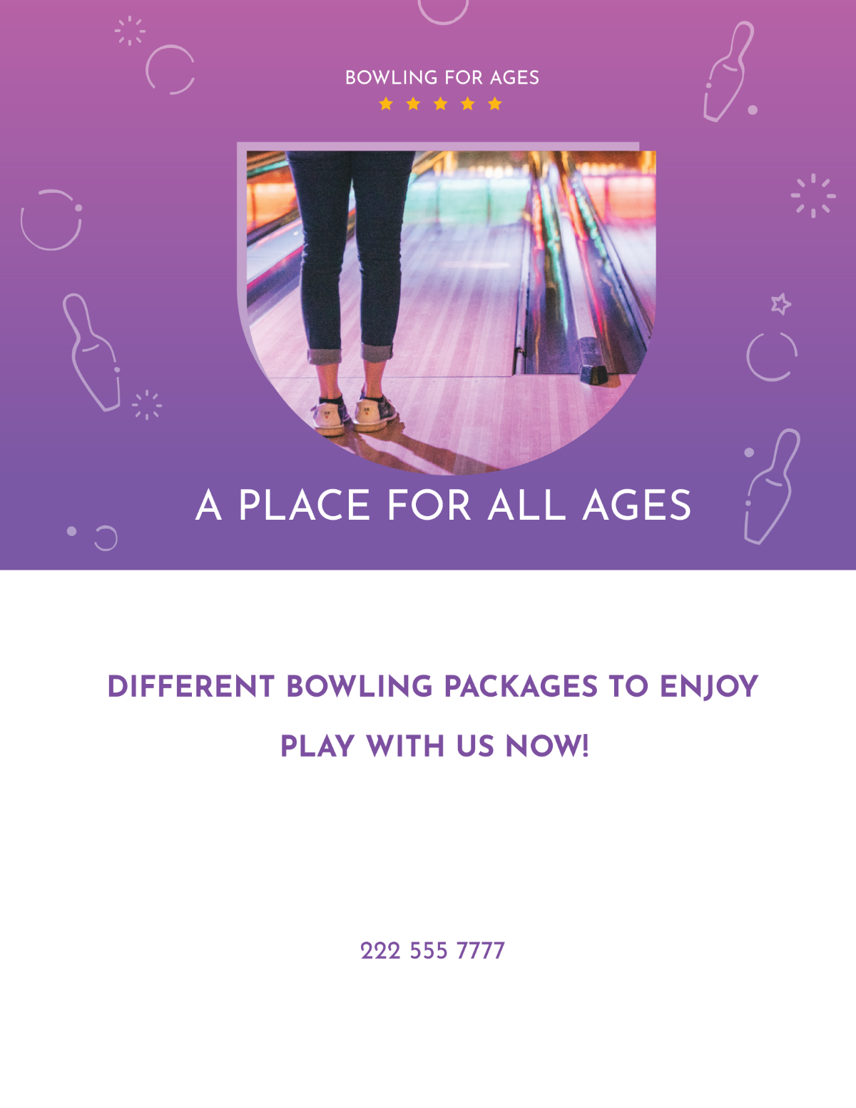 Bowling Flyer Template - Edit Online & Download