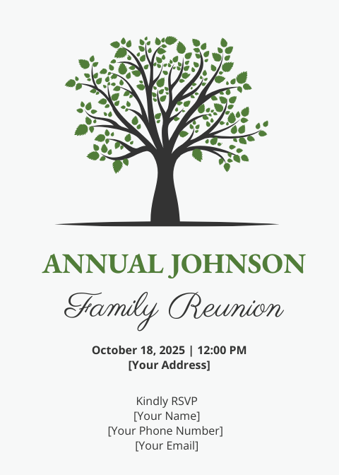 FREE Reunion Invitation Templates & Examples - Edit Online & Download ...