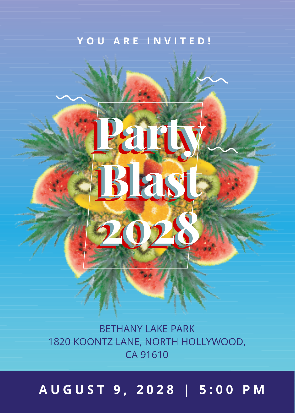 Party Blast Invitation Template