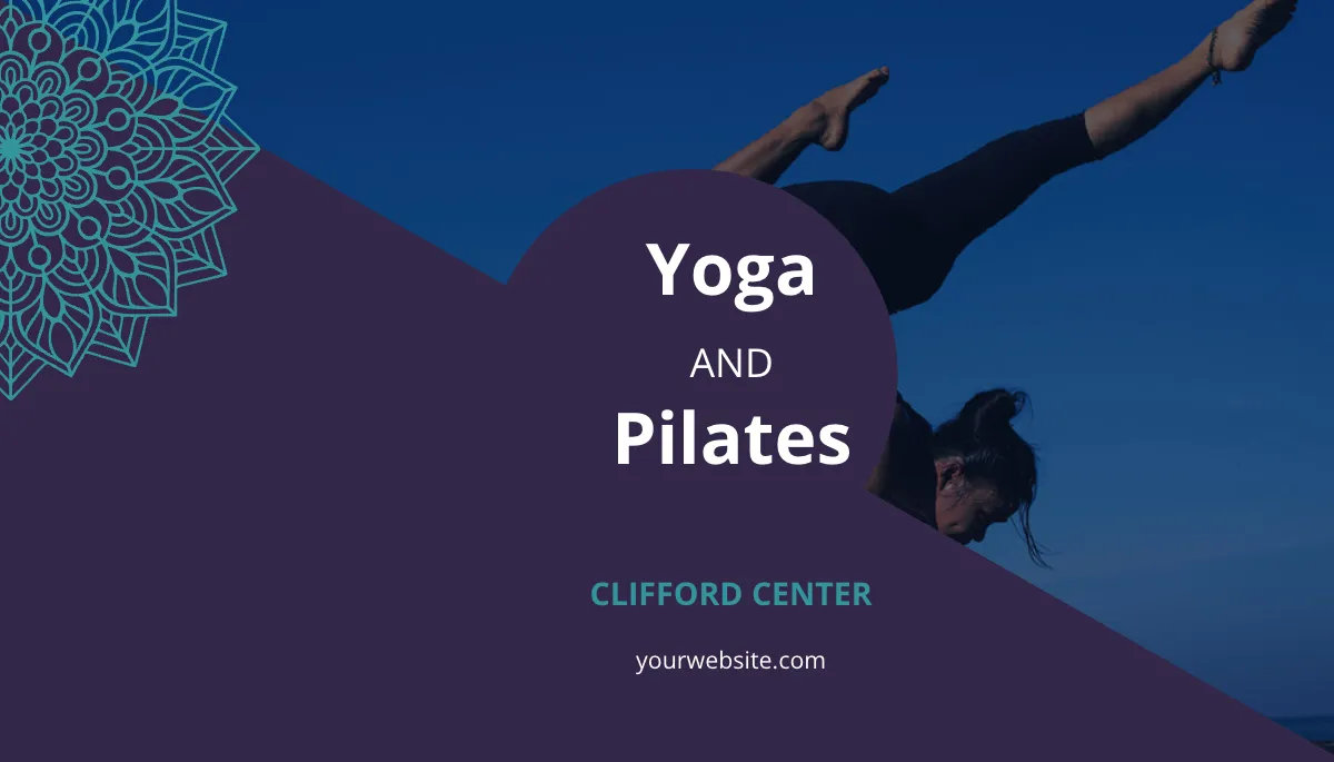 Free Yoga & Pilates Business Card Template to Edit Online