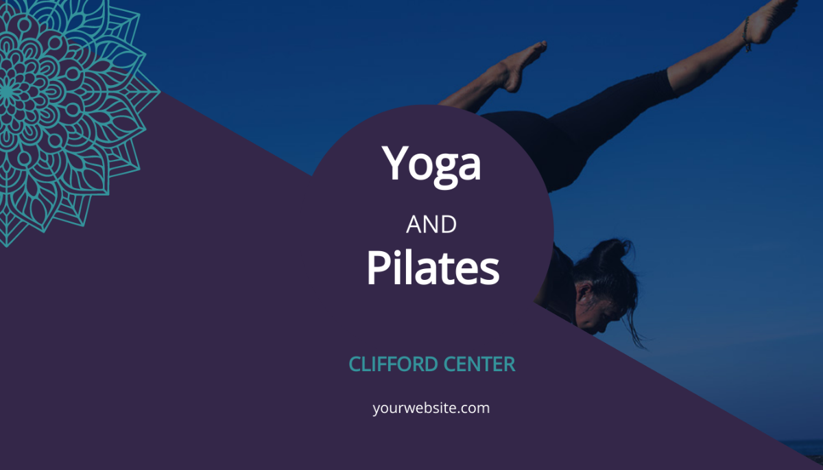Yoga & Pilates Business Card Template
