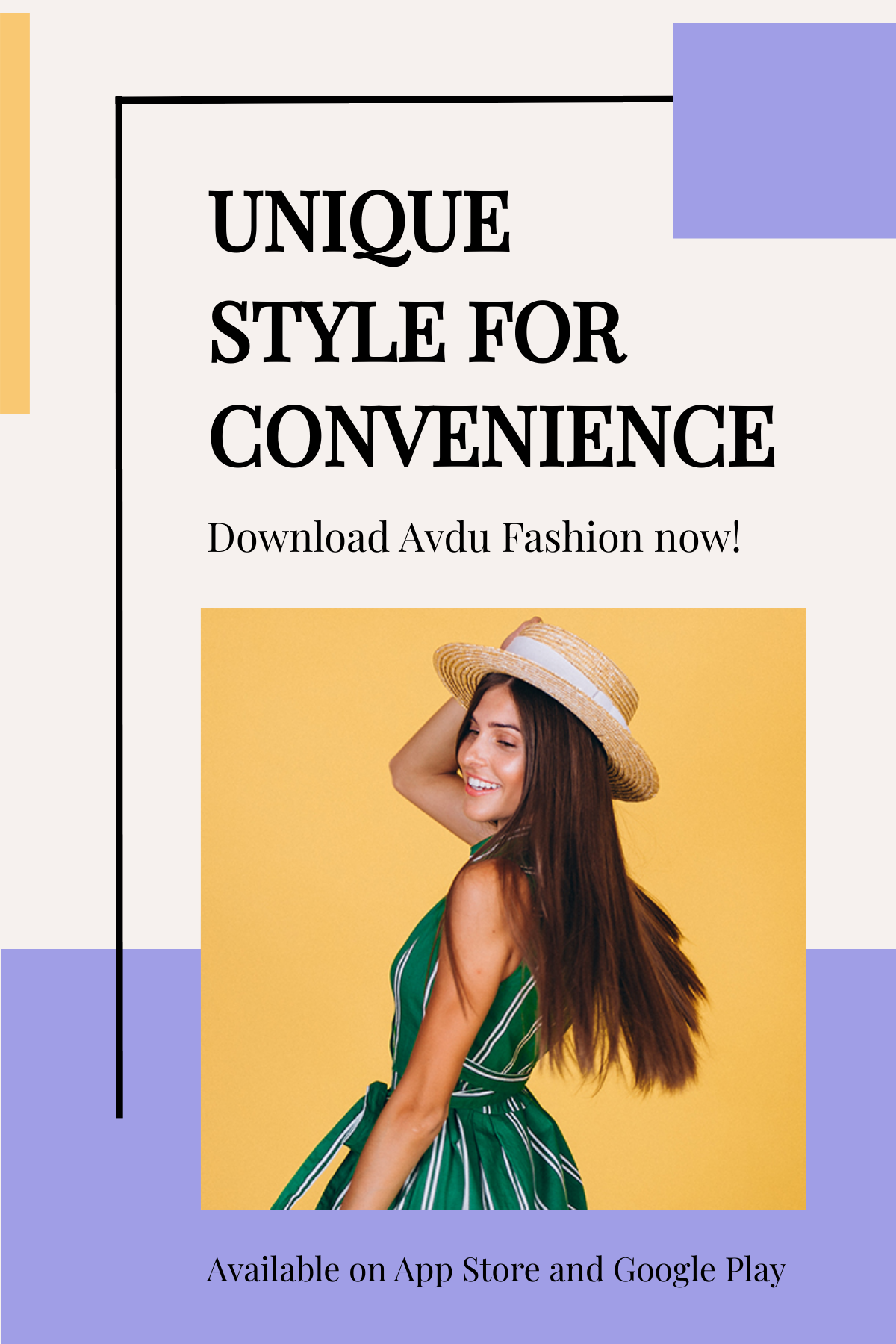 Free Fashion Brands App Promotion Pinterest Pin Template