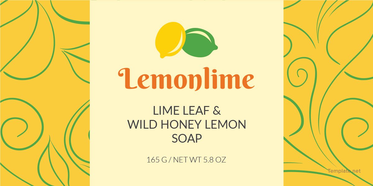 Free Soap Label Template In PSD MS Word Publisher Illustrator 