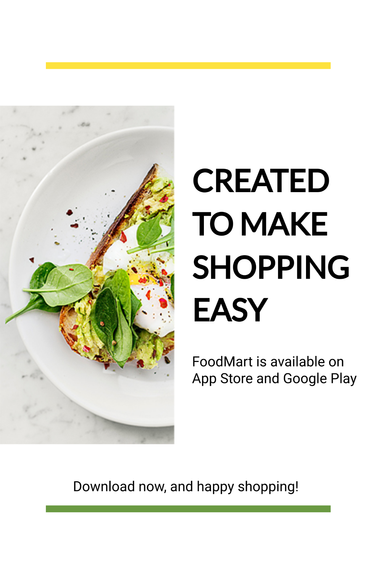 Food Market App Promotion Tumblr Post Template