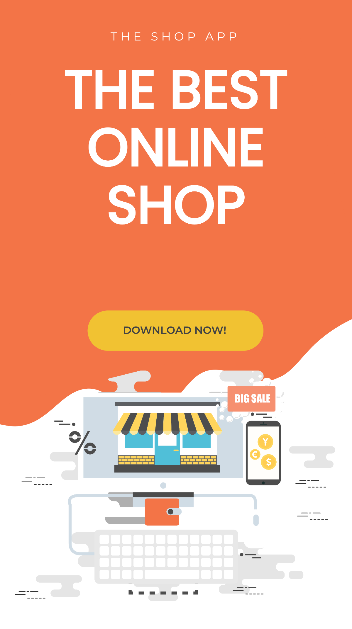 Online Shop App Promotion Whatsapp Image Post