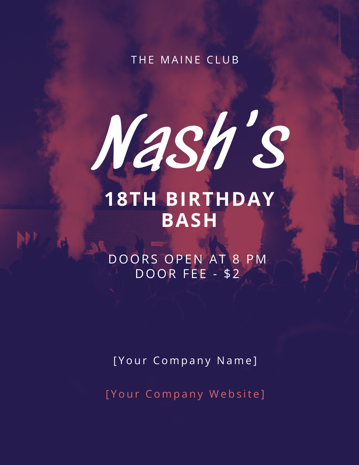 Free DJ Birthday Flyer Template