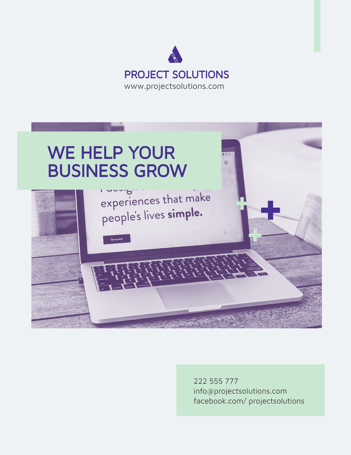 Modern Small Business Flyer Template - Edit Online & Download