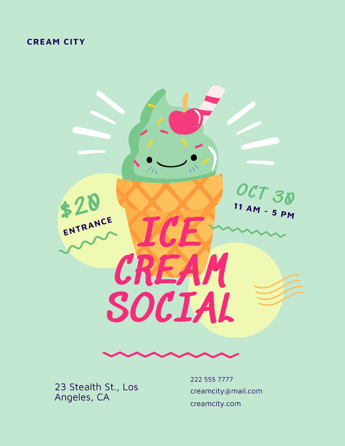 Free Ice Cream Templates To Edit Online Free Ice Cream Templates To Edit Online
