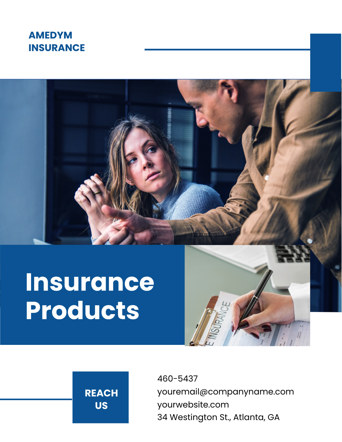 Insurance Company Business Flyer Template