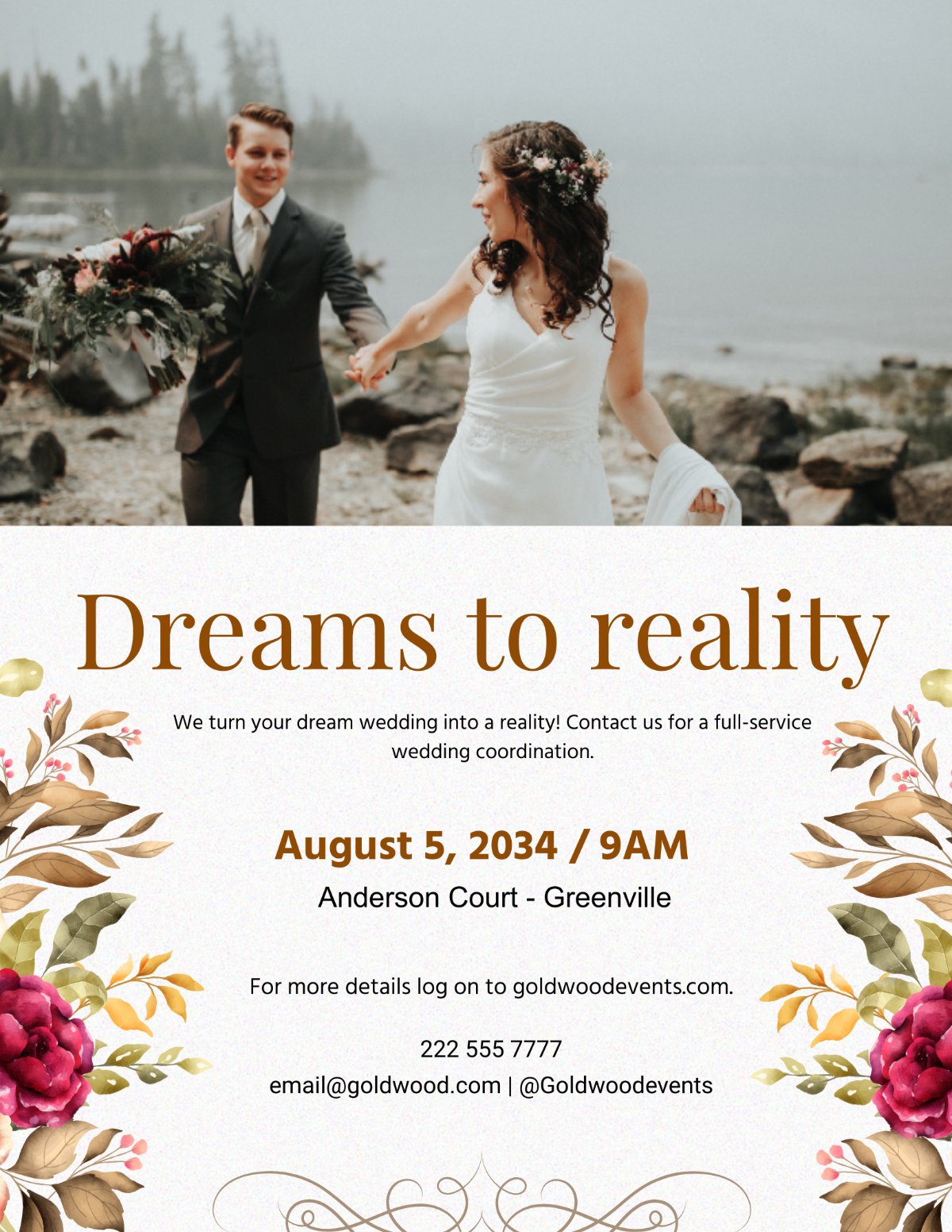 Wedding Event Flyer Design Template - Edit Online & Download