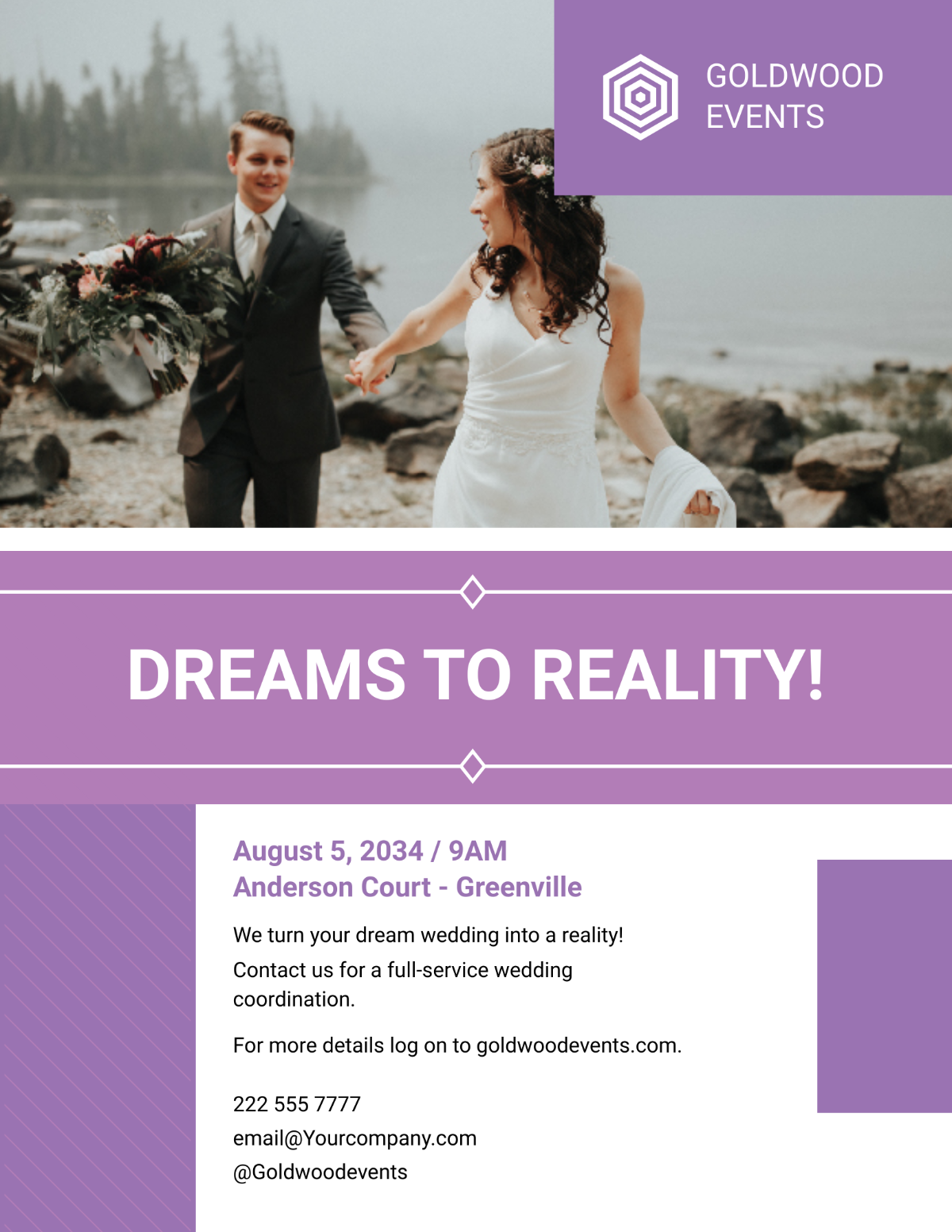 Wedding Event Flyer Template
