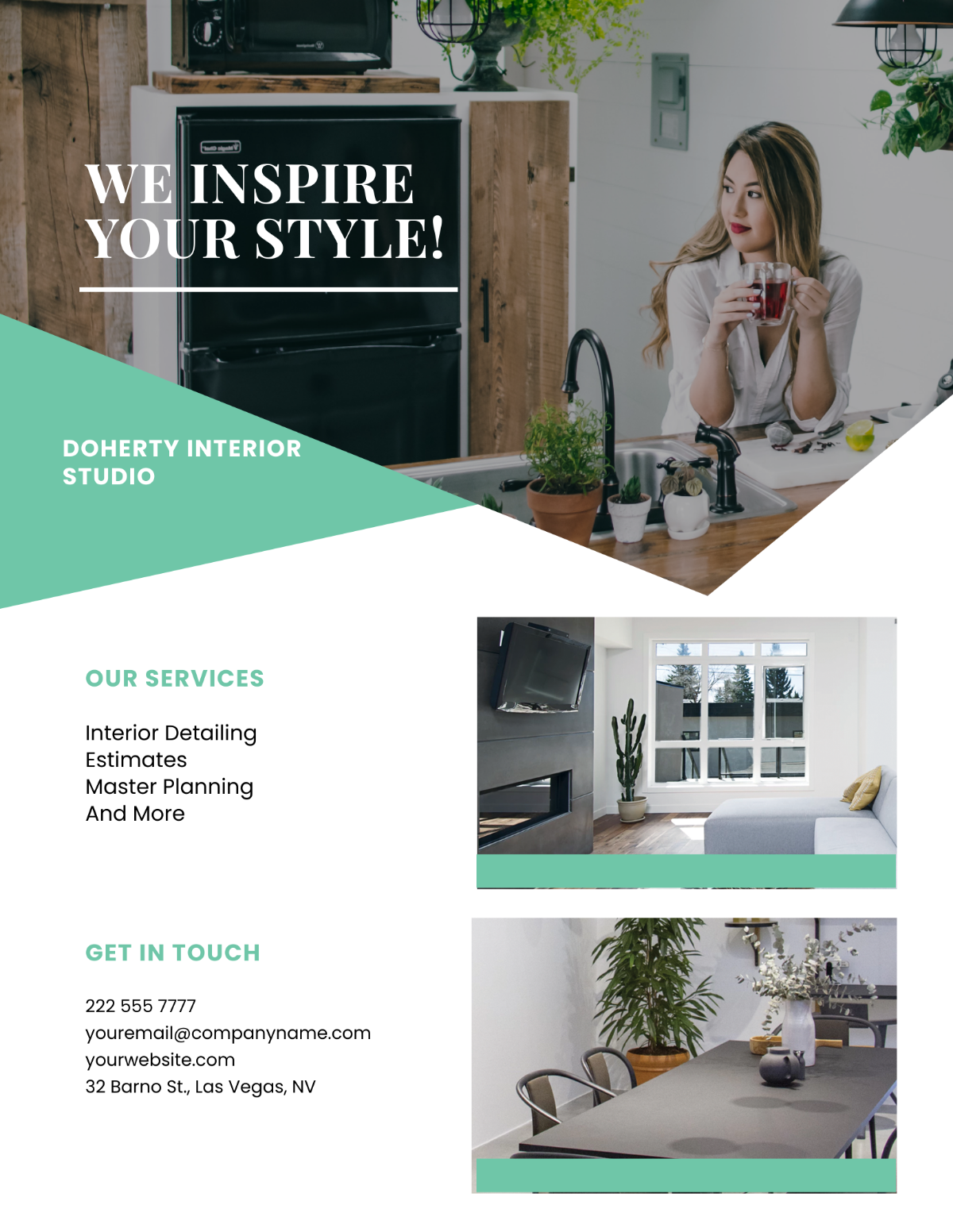 Interior Studio Flyer Template - Edit Online & Download