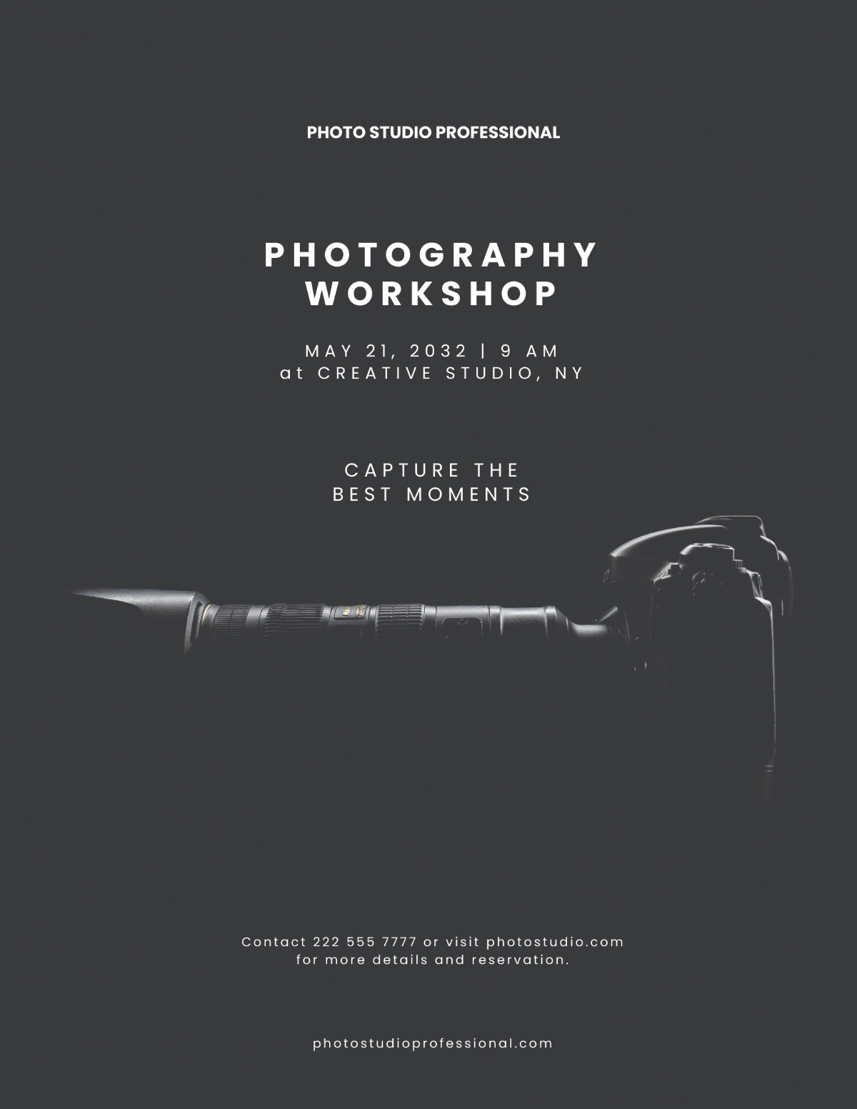 Minimalistic Photography Flyer